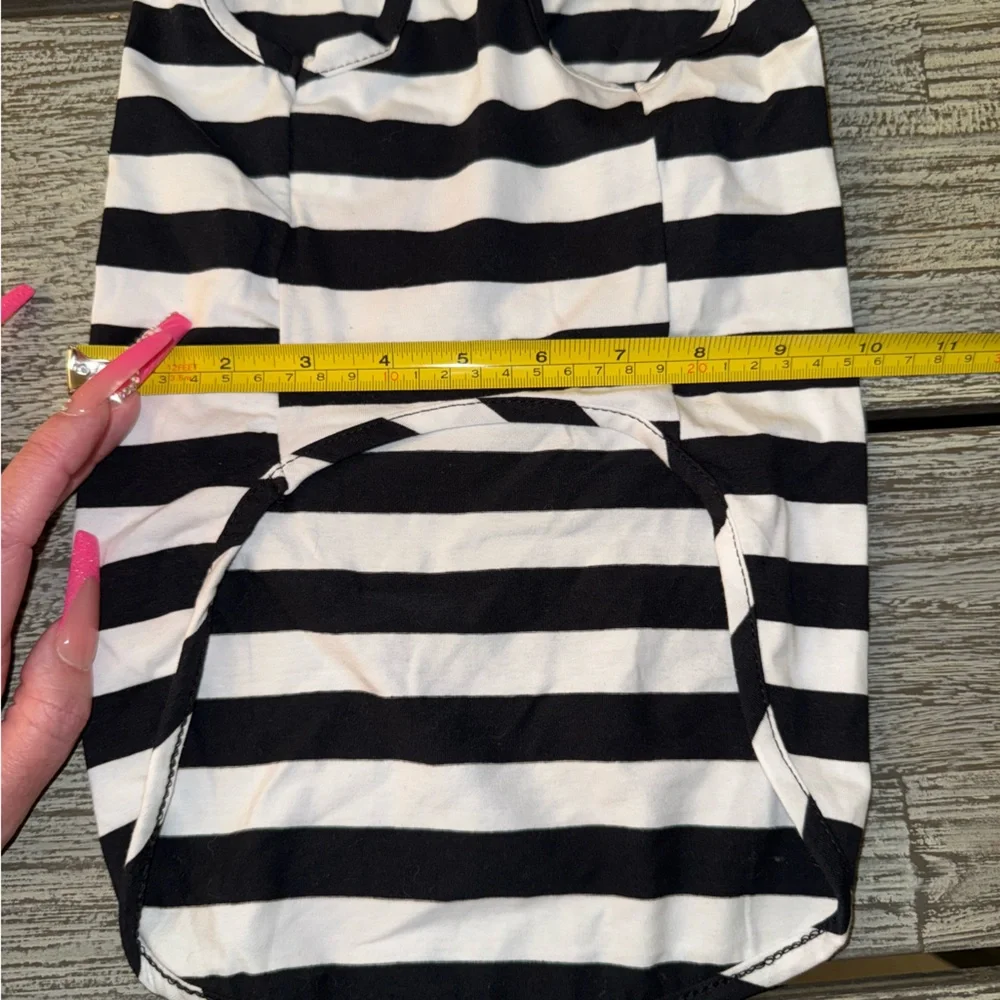NEW Set of 2 Dog Cotton Racerback T-Shirts, Striped, Size Large